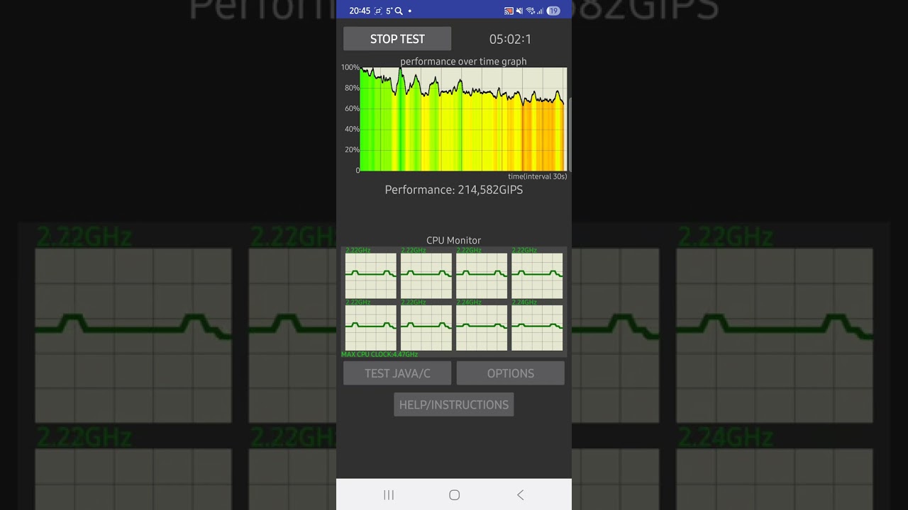 Samsung Galaxy S25+ SM-S936B/DS CPU Throttling Test