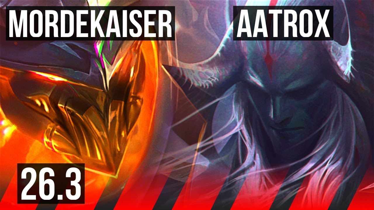 MORDEKAISER vs AATROX (TOP) | 60K damage, Good KDA: 24/3/4 | EUNE Challenger | 26.3