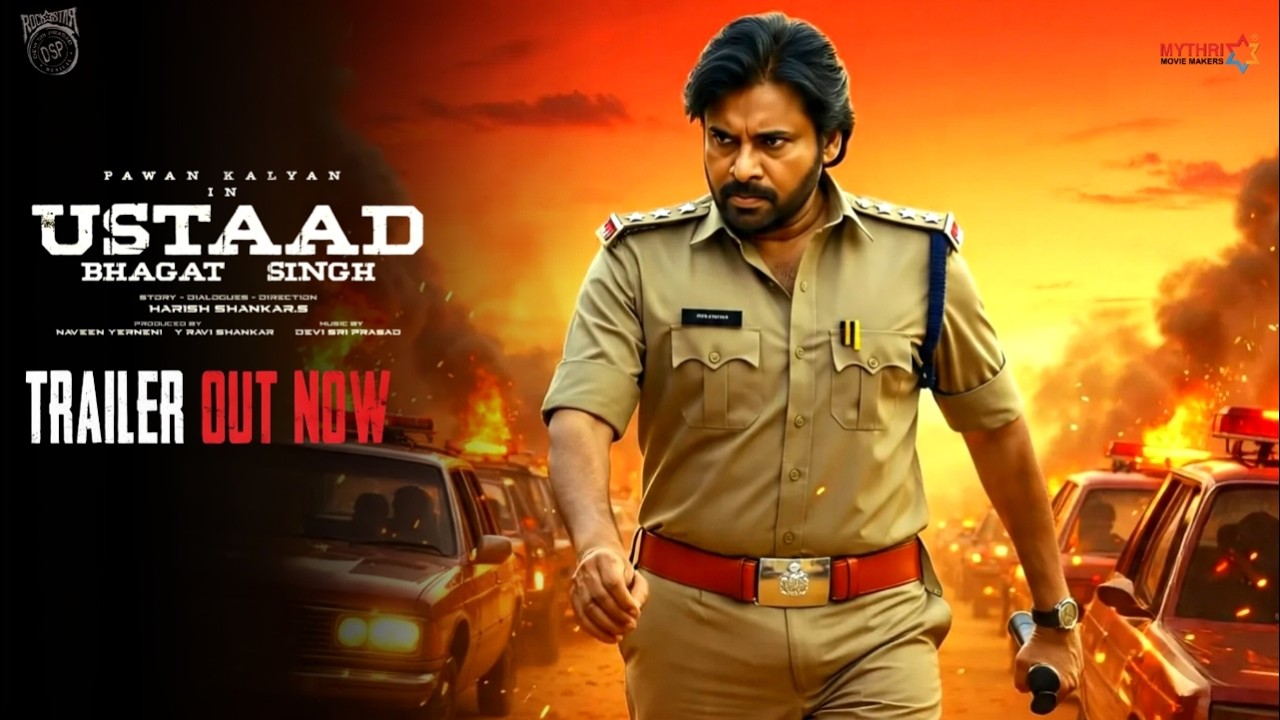 Ustaad Bhagath Singh Official Trailer | Pawan Kalyan | Sree Leela| DsP| Harish Shankar