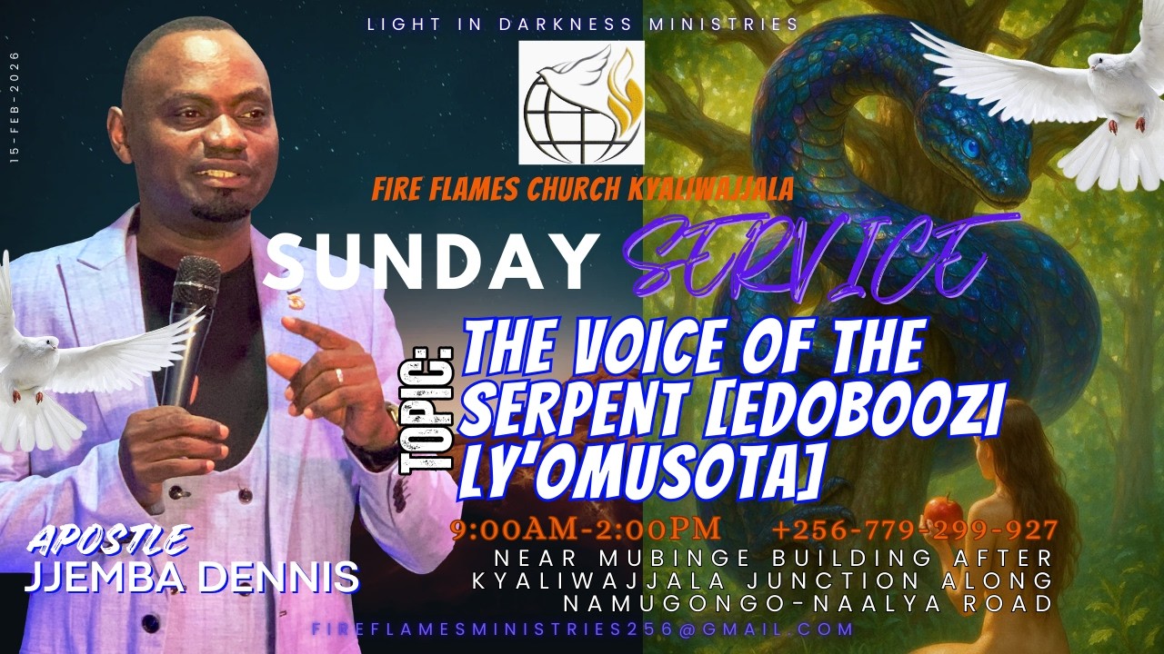 THE VOICE THE SERPENT[EDOBOOZI LY'OMUSOTA]- AP. JJEMBA DENNIS | SUNDAY SERVICE | 15-FEB-2026