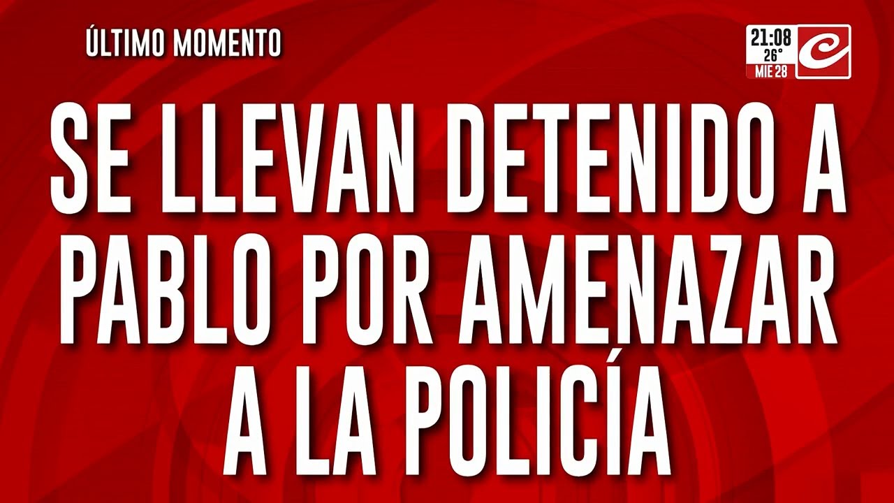 Se llevan detenido a Pablo, presunto abusador de animales,  por amenazar a la policía