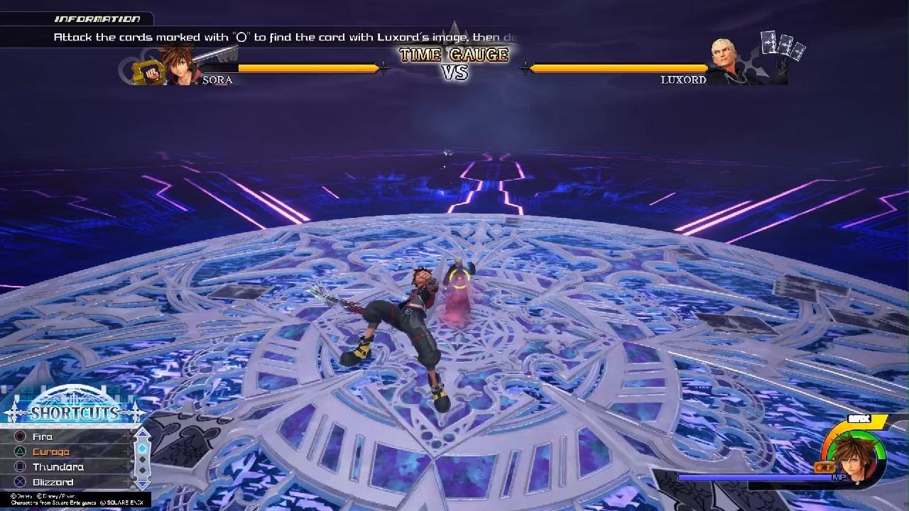 Luxord data battle Proud mode KH3