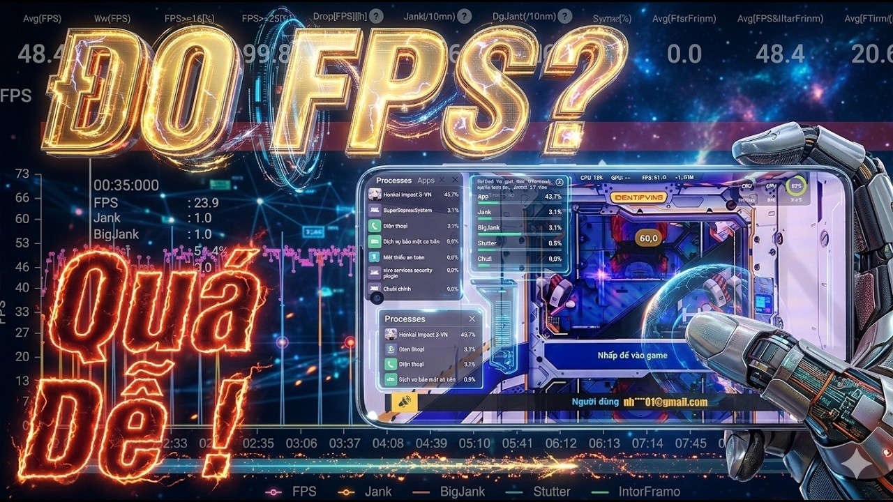 Hướng dẫn đo FPS cho điện thoại Android Thành công 100%: Fix lỗi không đo được và App Scene mới nhất
