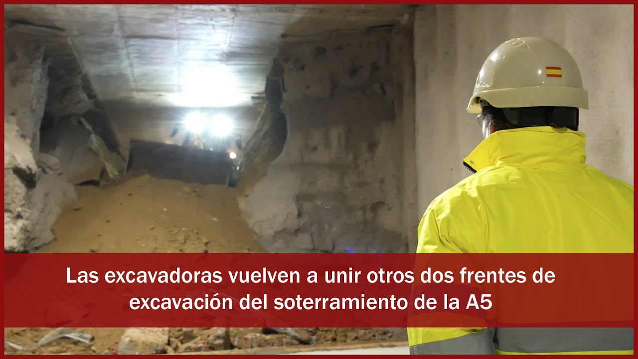 Las excavadoras vuelven a unir otros dos frentes de excavaci&oacute;n del soterramiento de la A5