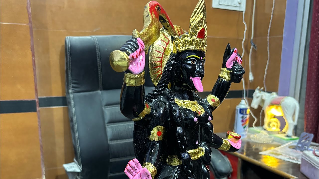 Kali mata 1.5 feet black marble murti | kali mata marble murti #kalimurti #marblestatue #marblemurti