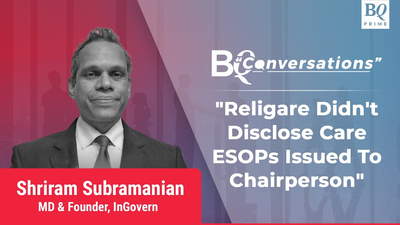 InGovern Founder On Allegations Against Religare Enterprises | BQ Prime