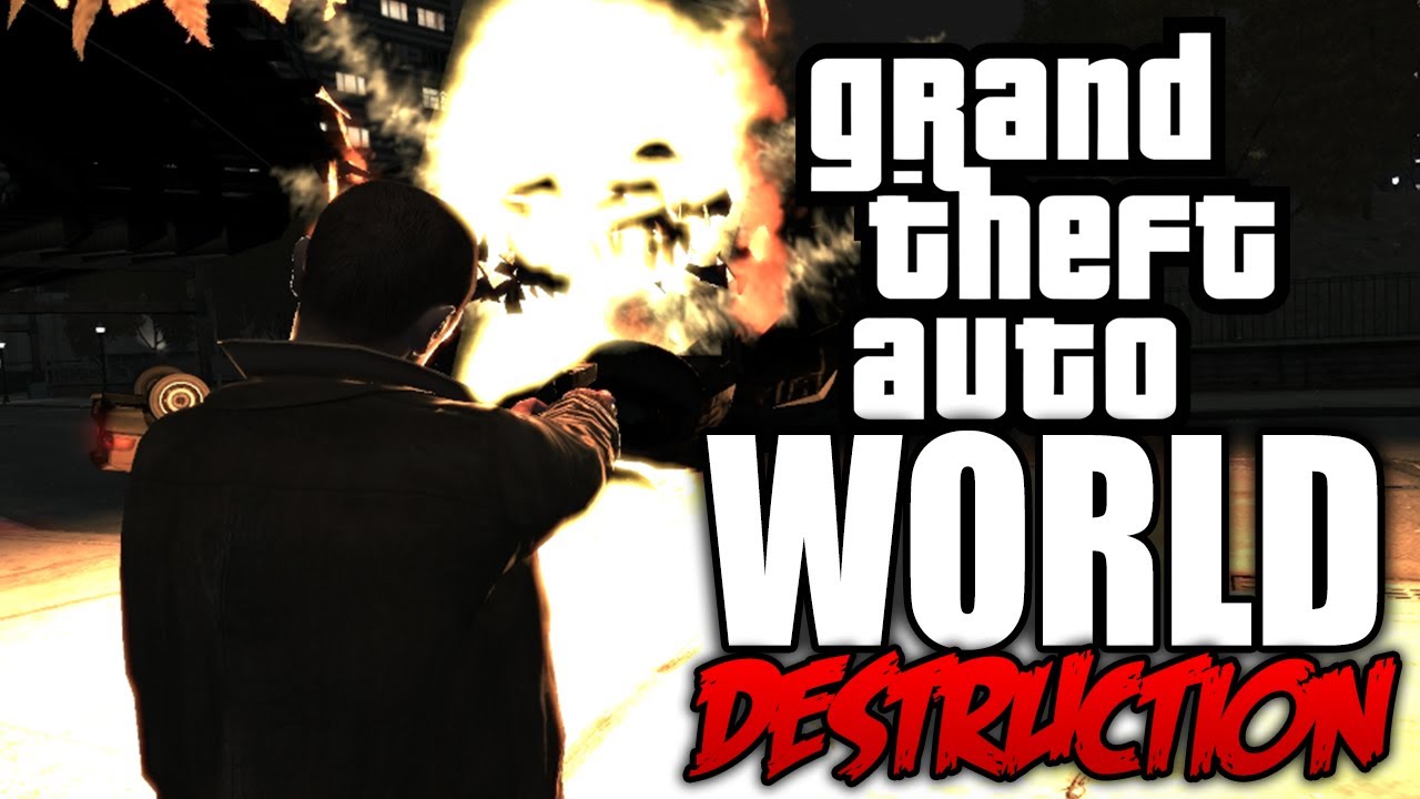 GTA 4: Уничтожение мира! - (мод Tsunami + мод Carmageddon ВМЕСТЕ!)