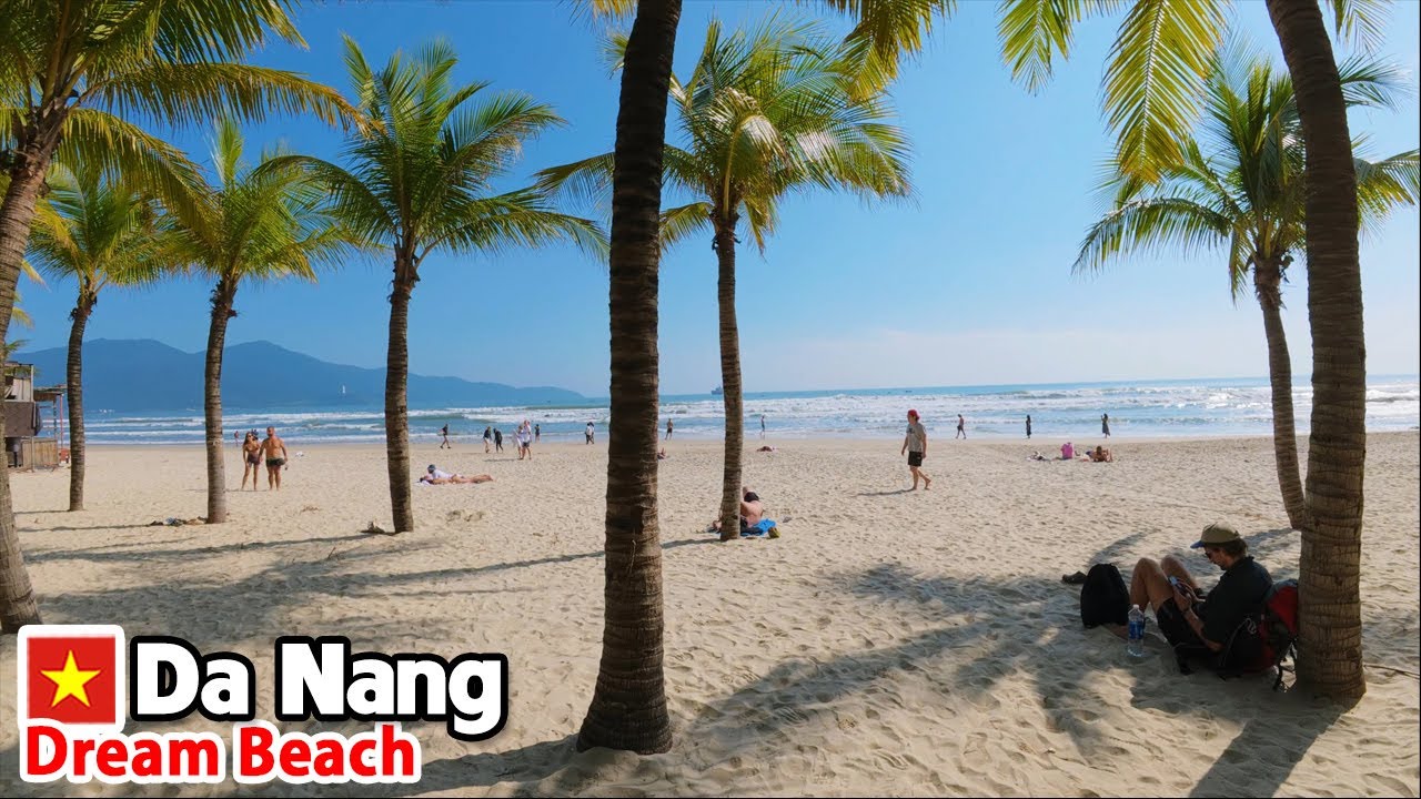 DA NANG VIETNAM 13th January 2026 - My Khe Beach Beautiful Morning with Perfect Weather
