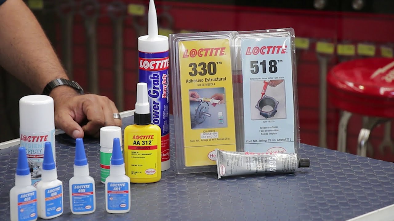 Qué Adhesivo Usar Con Cada Material? - Loctite nos muestra su gama de productos..