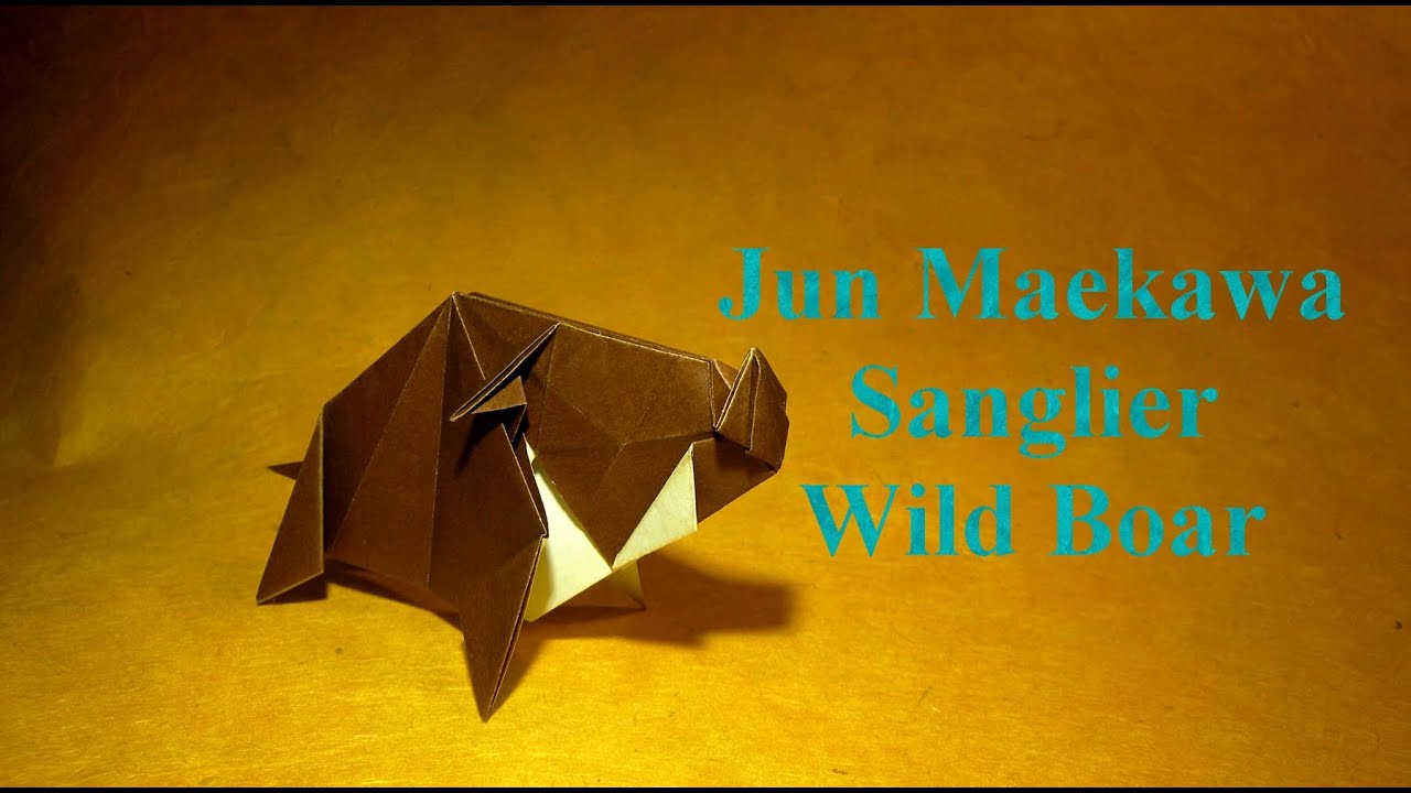 TUTORIEL Origami - Sanglier de Jun Maekawa (Wild Boar)