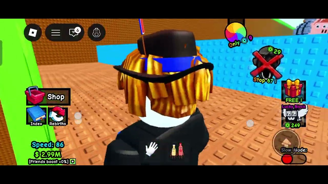 Noob to pro in survive 67 for brainrots.