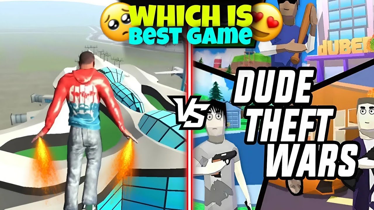 Indian bike driving 3d VS Dude Theft Wars 😂 || funntyaa