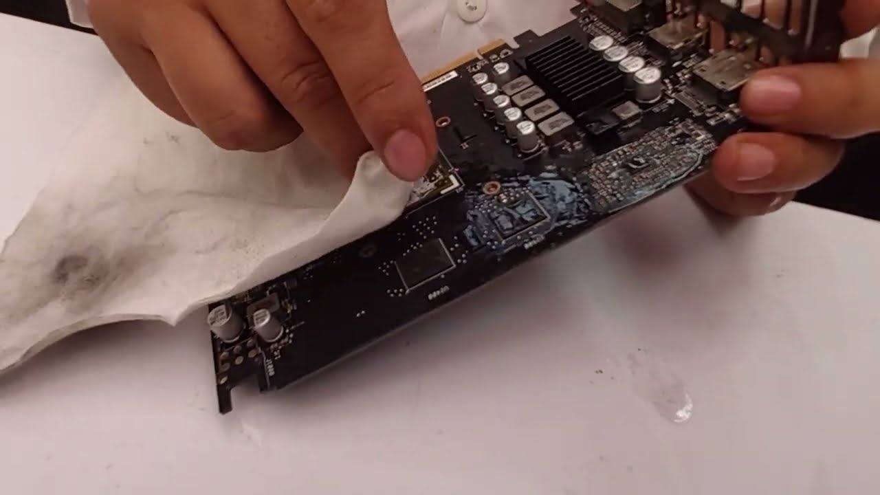 13. Limpieza tarjeta gráfica. Mantenimiento computador de escritorio.