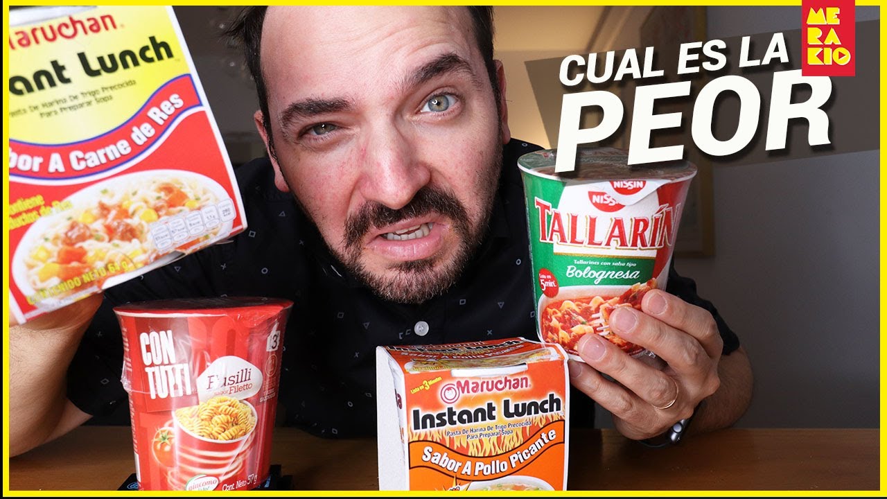 LA PEOR COPIA DE LA SOPA MARUCHAN - SOPAS DE FIDEOS INSTANTANEAS