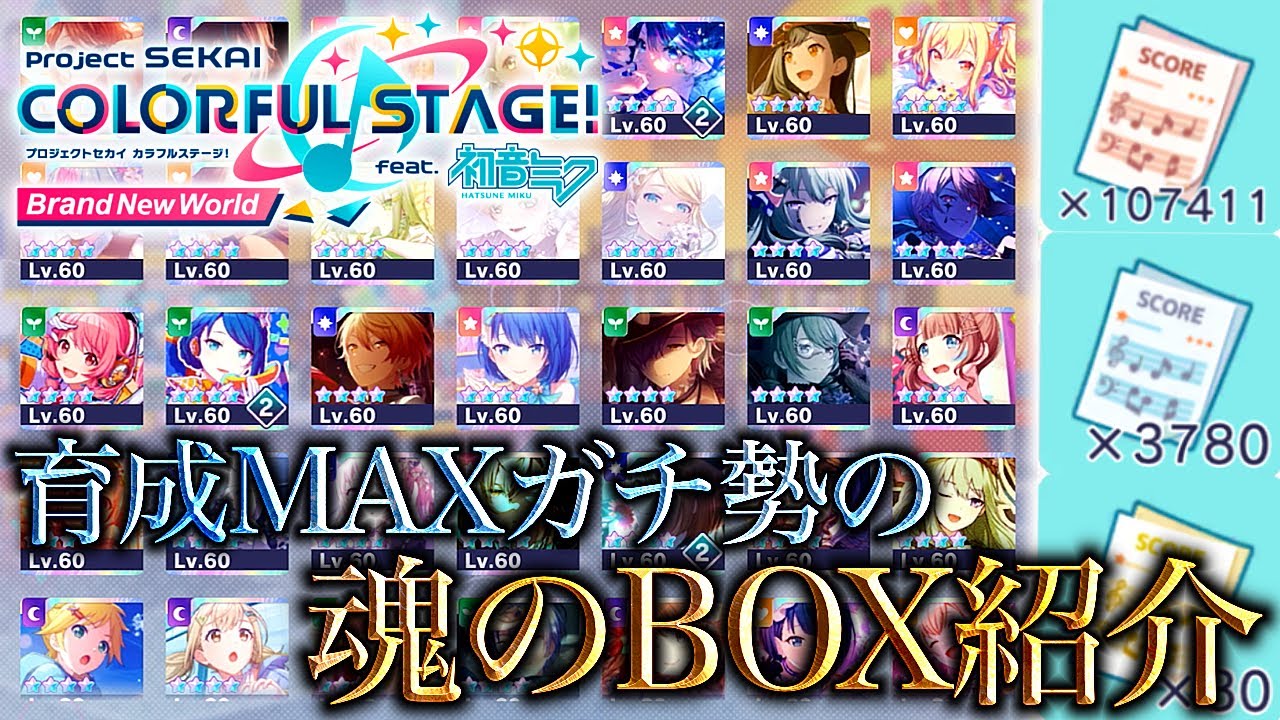【プロセカ】作業用-全所持キャラMAXガチ育成勢の愛に溢れたキャラBOX紹介【プロジェクトセカイ】