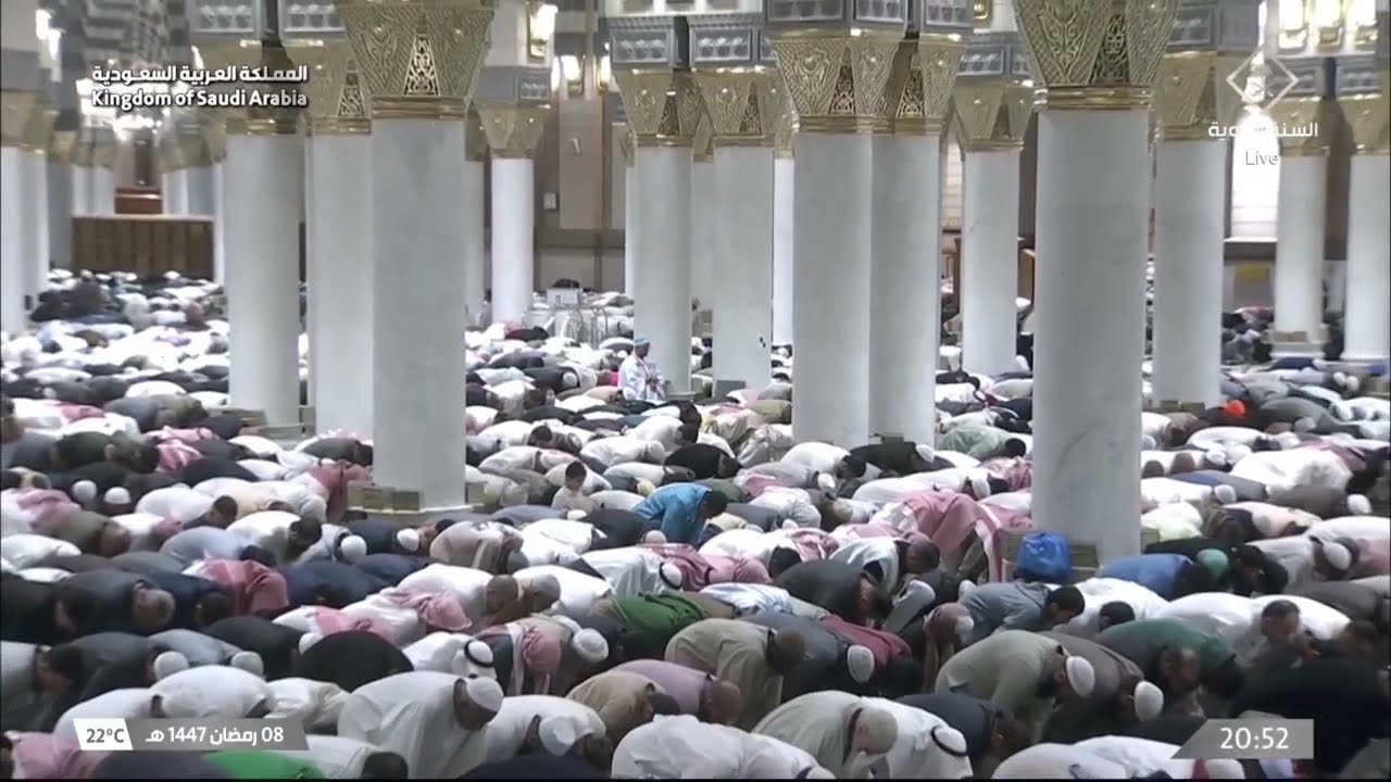صلاة التراويح كاملة من الحرم النبوي ليلة 9  رمضان 1447 عبدالله البعيجان - محمد برهجي