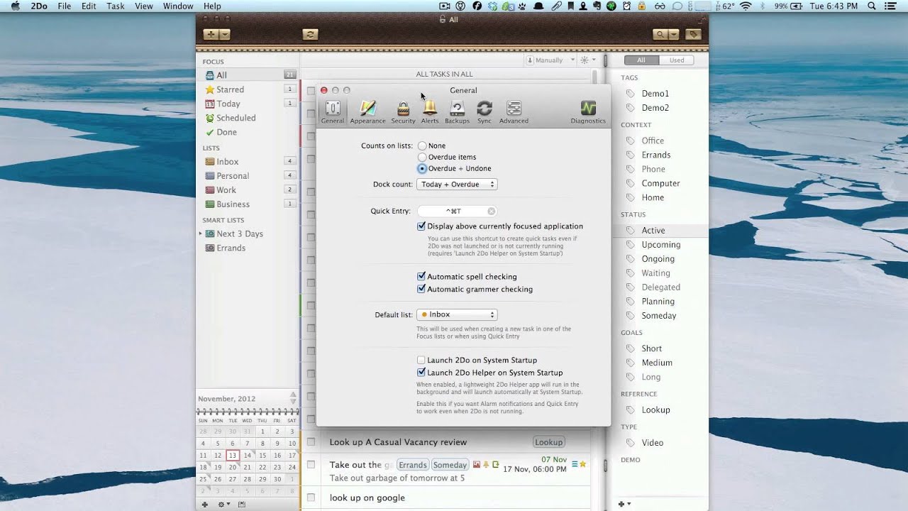 2Do Mac OSX App by Guided Ways Review with Tips and Tricks