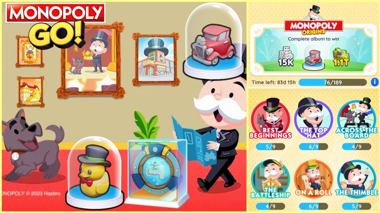 Monopoly Origins - Monopoly Go New Album - x1000 High Rolls Gameplay #monopolygo