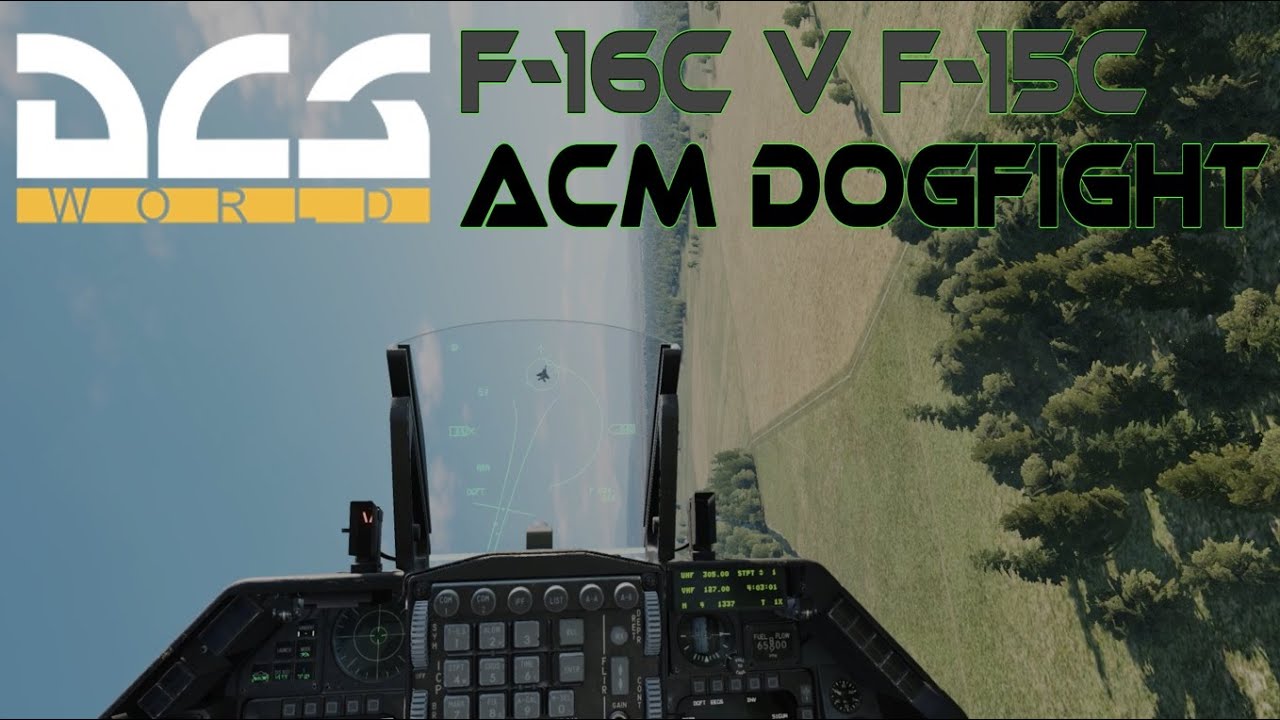 Guns Only Dogfight (No Commentary) | F-16C v F-15C PvE | DCS World