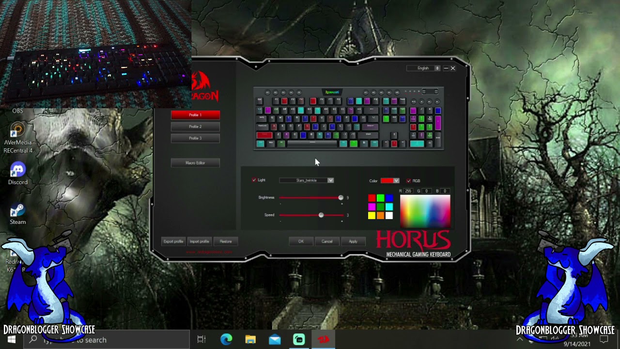 Обзор программного обеспечения REDRAGON K618 HORUS