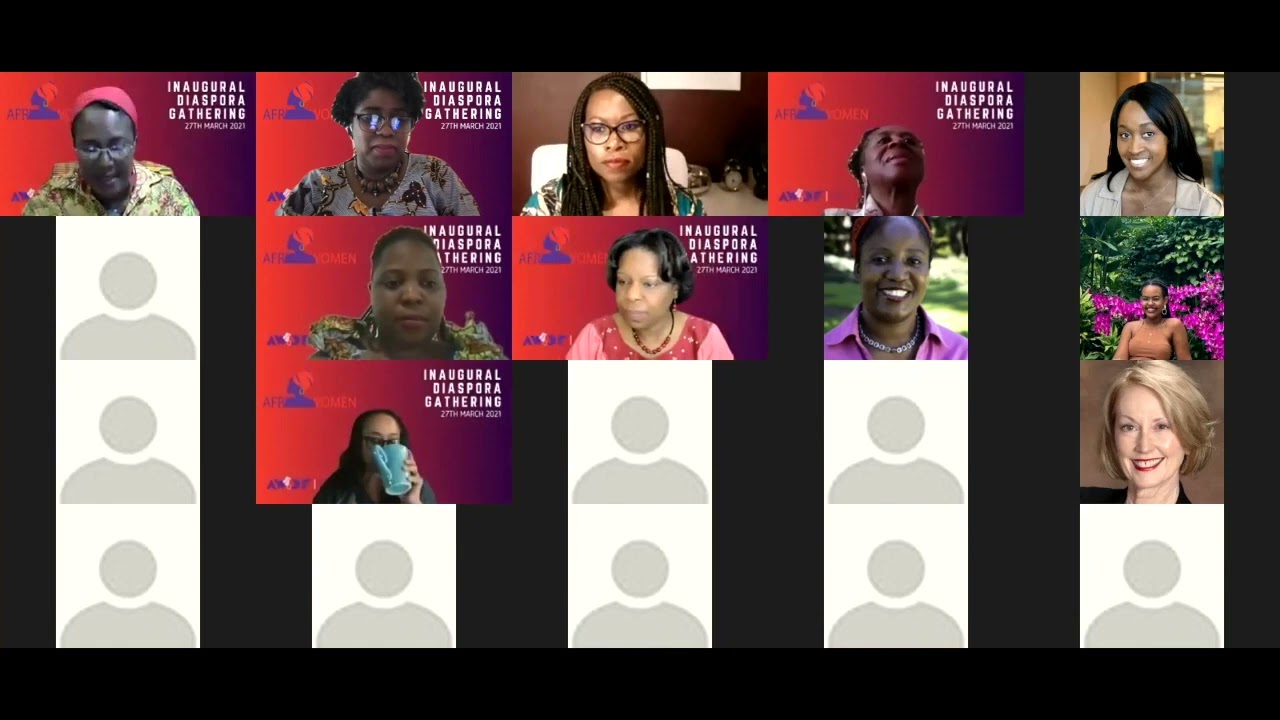 Part 1 of 2 Diaspora AfriWomen Gathering   27th March, 2021