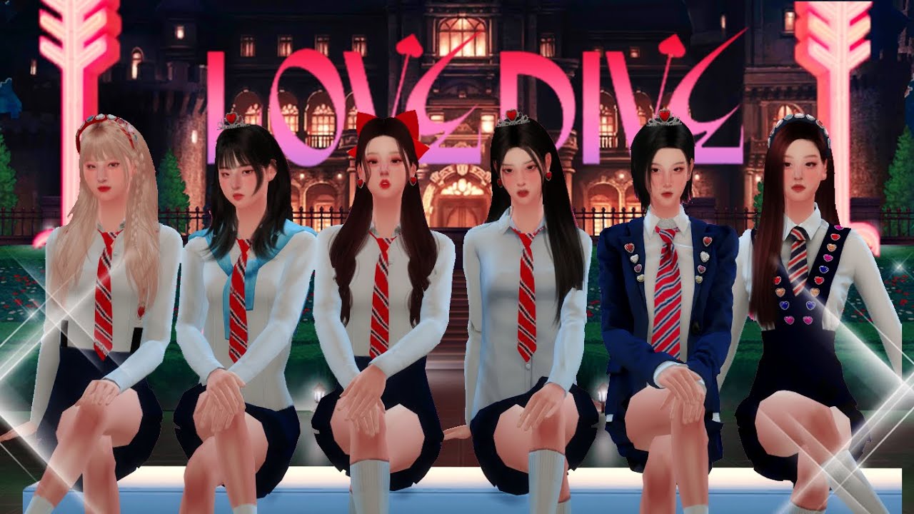 The Sims 4 Machinima : Ive - Love Dive + Download Sims // 심즈 4 : 아이브 가사