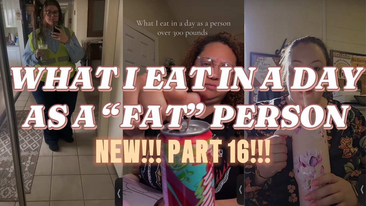 WHAT I EAT IN A FAY AS A “FAT” PERSON 🌮🍩||TIKTOK COMPILATION ||