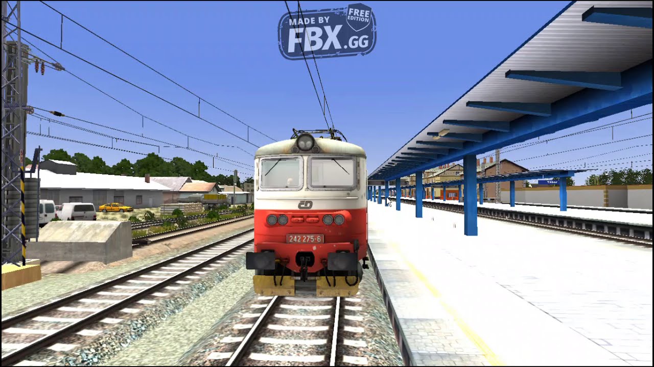 Train simulator 2019 - Nahození Plechače ČD 242 - Tutorial + jízda
