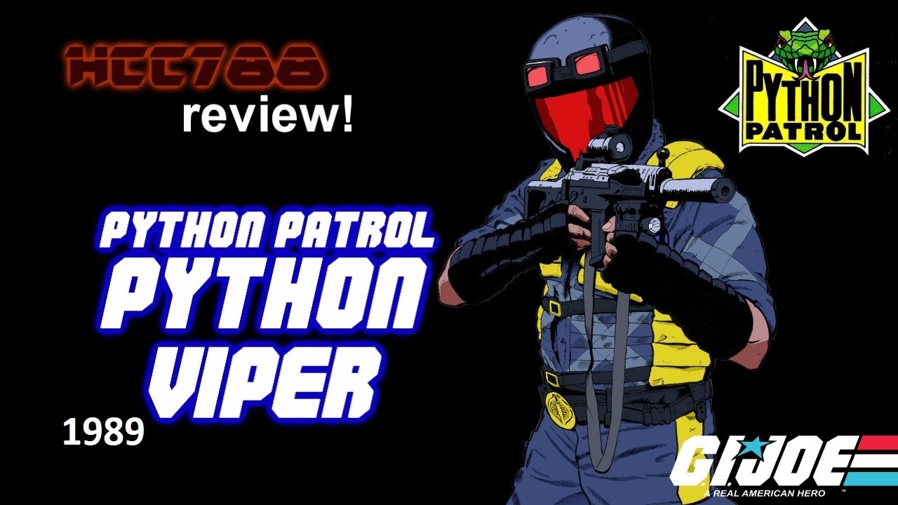 HCC788 - 1989 PYTHON VIPER - Python Patrol - Vintage G.I. Joe toy!