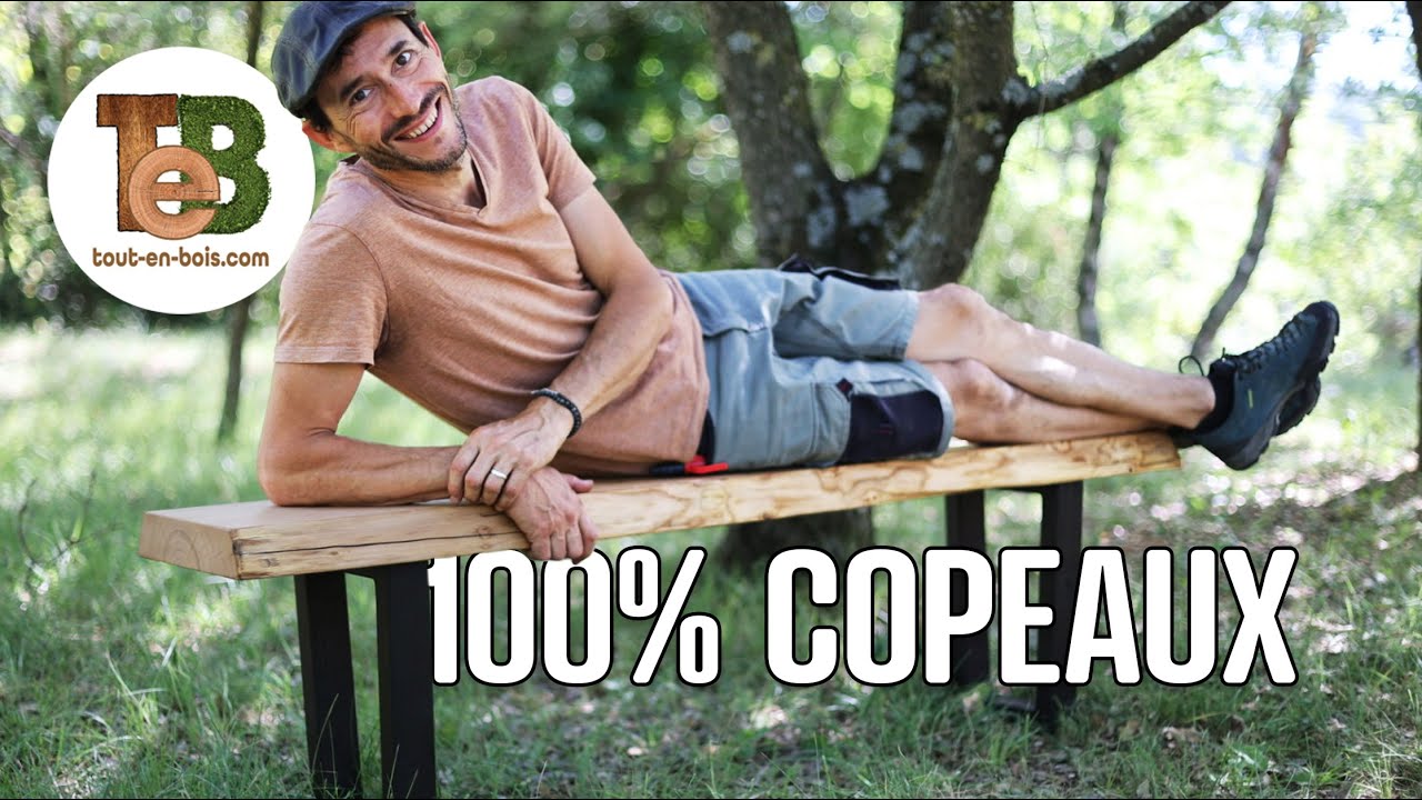 CRÉATION BOIS : Un banc en châtaignier pour la table EDGE !