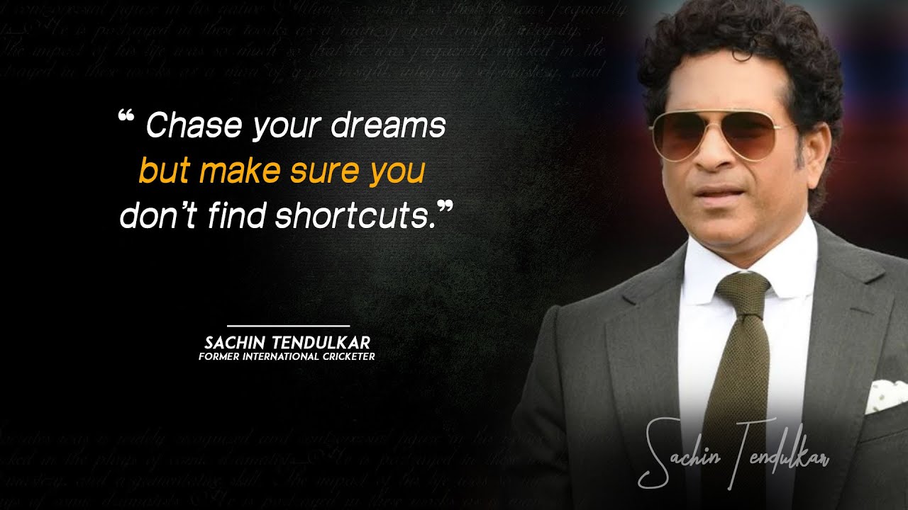 Sachin Tendulkar: Famous quotes and videos by the living legend on success, life, and more