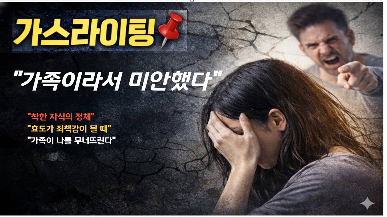 가족 가스라이팅 | “죄책감의 덫” 벗어나지 못하는 이유