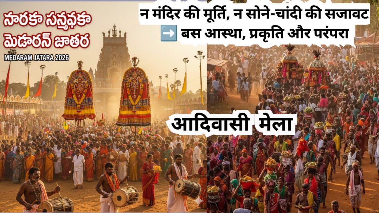 Asia’s largest biennial tribal festival | Medaram Jatara 2026 | Sammakka Sarrakka Jatara History