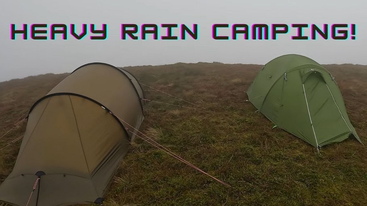 СИЛЬНЫЙ ДОЖДЬ Дикий кемпинг! | Дождливая и ветреная НОЧЬ! | Hilleberg Nallo 2GT!