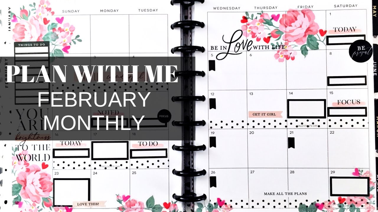 PLAN WITH ME | February Monthly 2020