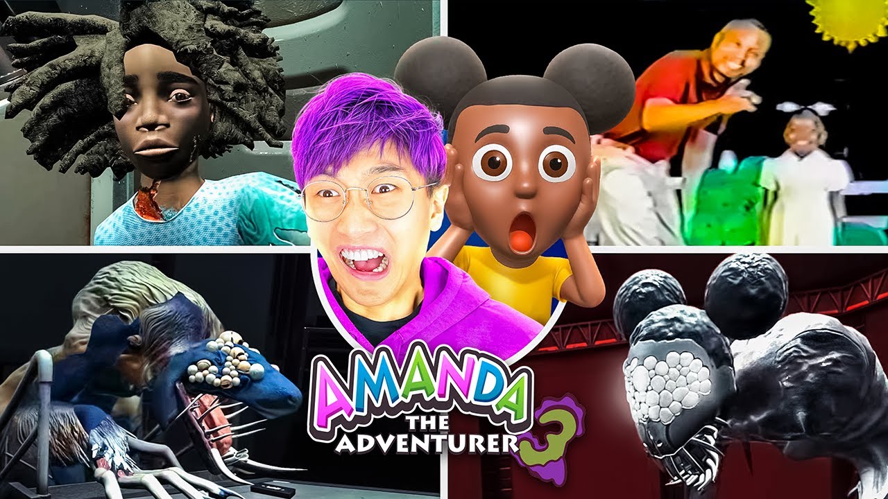 LANKYBOX играет в Amanda the Adventurer 3!? (ПОЛНАЯ ИГРА + ВСЕ КОНЦОВКИ!)
