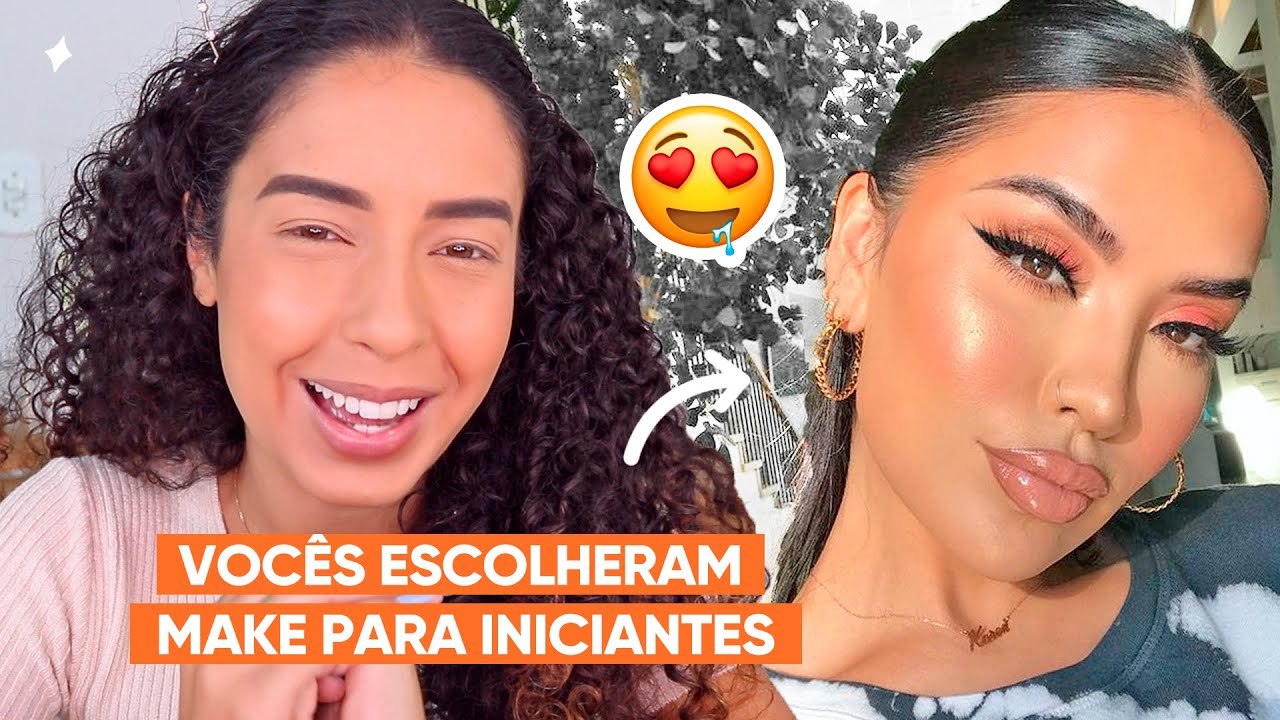 MAQUIAGEM PASSO A PASSO PRA INICIANTES - ROSA COM DELINEADO PRETO | JULIANA LOUISE