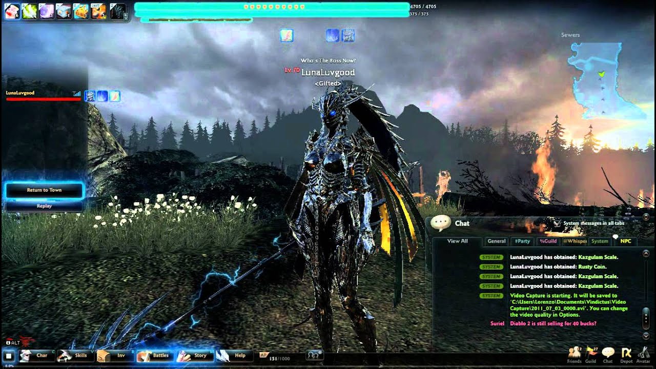 Vindictus - Staff Evie Dark Knight 2nd Transformation