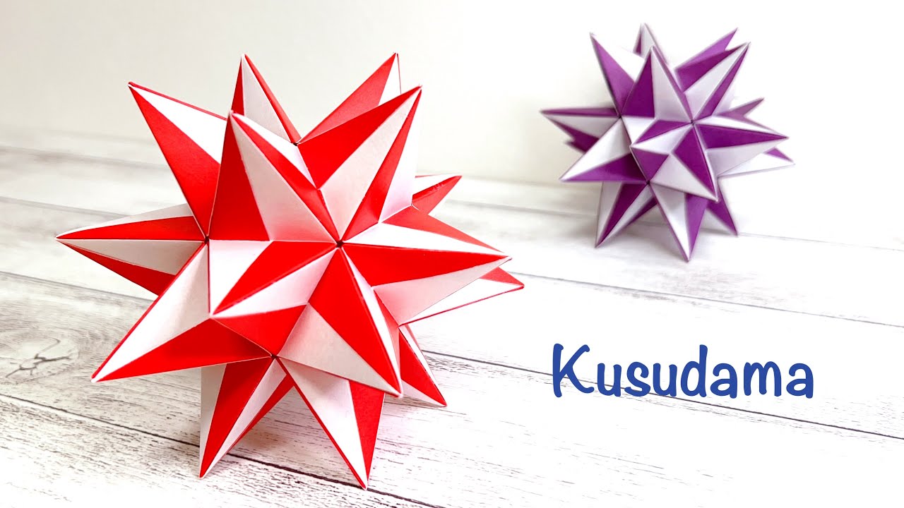 折り紙 くす玉を作ってみた!作り方/How to make Kusudama with Origami.Modeler origami.DIY.Paper craft.