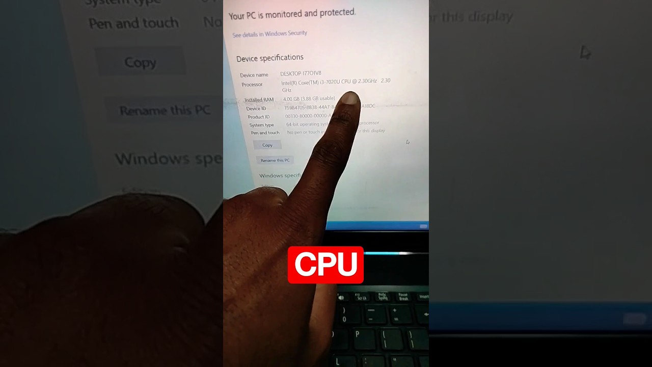 CPU Information Short Cut | How to Know System Information@macnitesh