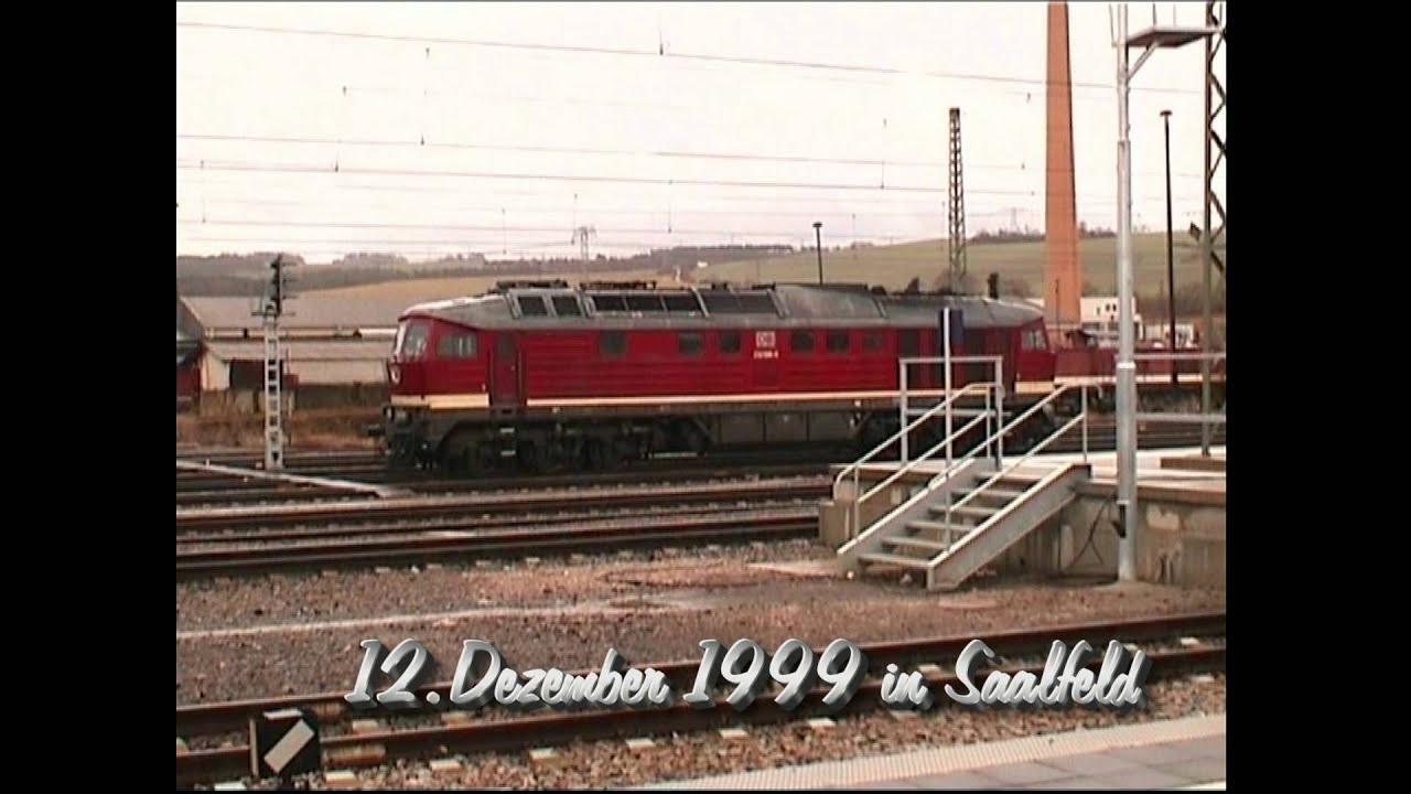 232 im hochwertigen Fernverkehr mit IC- und EC-Umleitern Leipzig - Gera - Saalfeld Dezember 1999