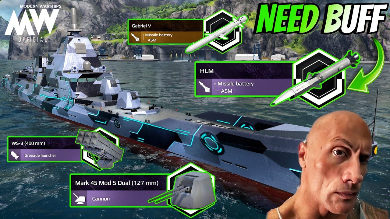 After Buff Still Need Buff 💪 HCM Struggle Strong AA System - Modern Warships 