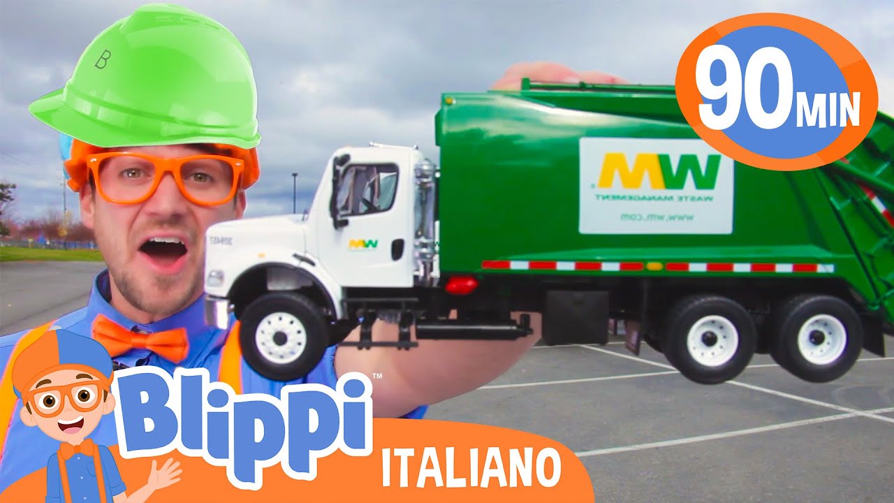 Ricicliamo I Rifiuti Con Blippi! | Blippi | Moonbug Kids - Cartoni Animati