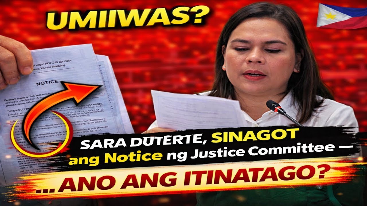 UMIIWAS? Sara Duterte, Hindi Sinagot ang Notice ng Justice Committee — Ano ang Itinatago?