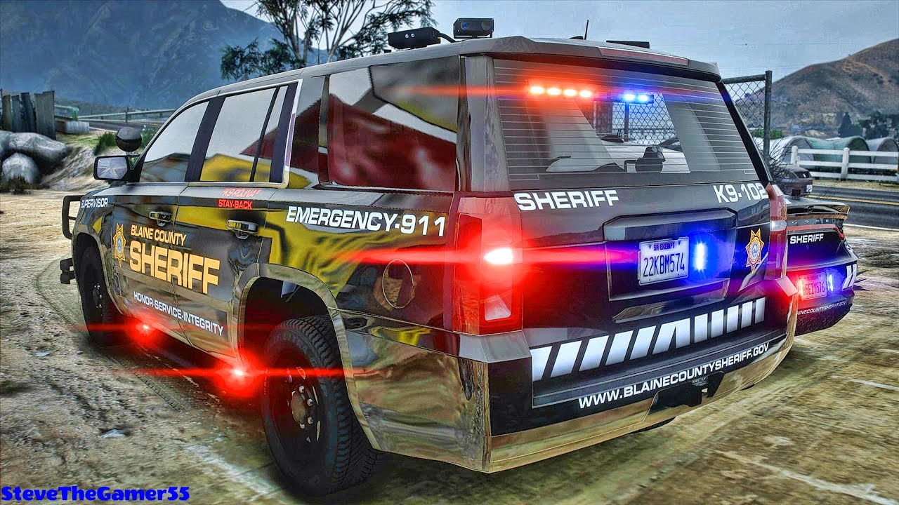 Играю в GTA 5 за ПОЛИЦЕЙСКОГО K9 Sheriff Patrol|| GTA 5 Mod| 4K