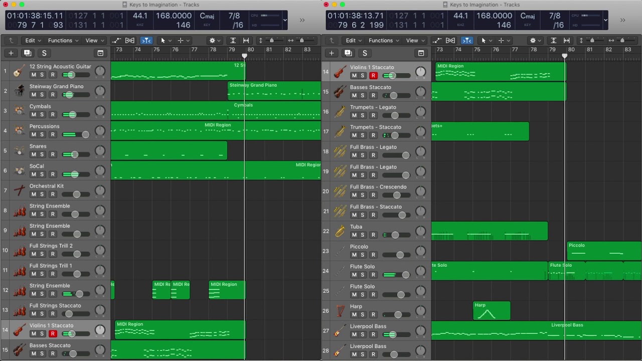Yanni - Keys to Imagination Logic Pro X Cover (part 1)