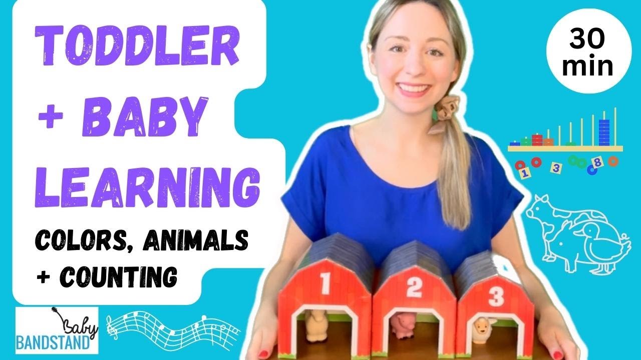 Baby Learning: Colors, Animals and Numbers: Educational Toddler Learning Video with Engaging Songs!
