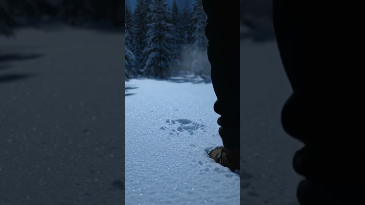 Moonlight Steps on Snow #cinematicasmr #asmr #nomusicasmr #relax #ai