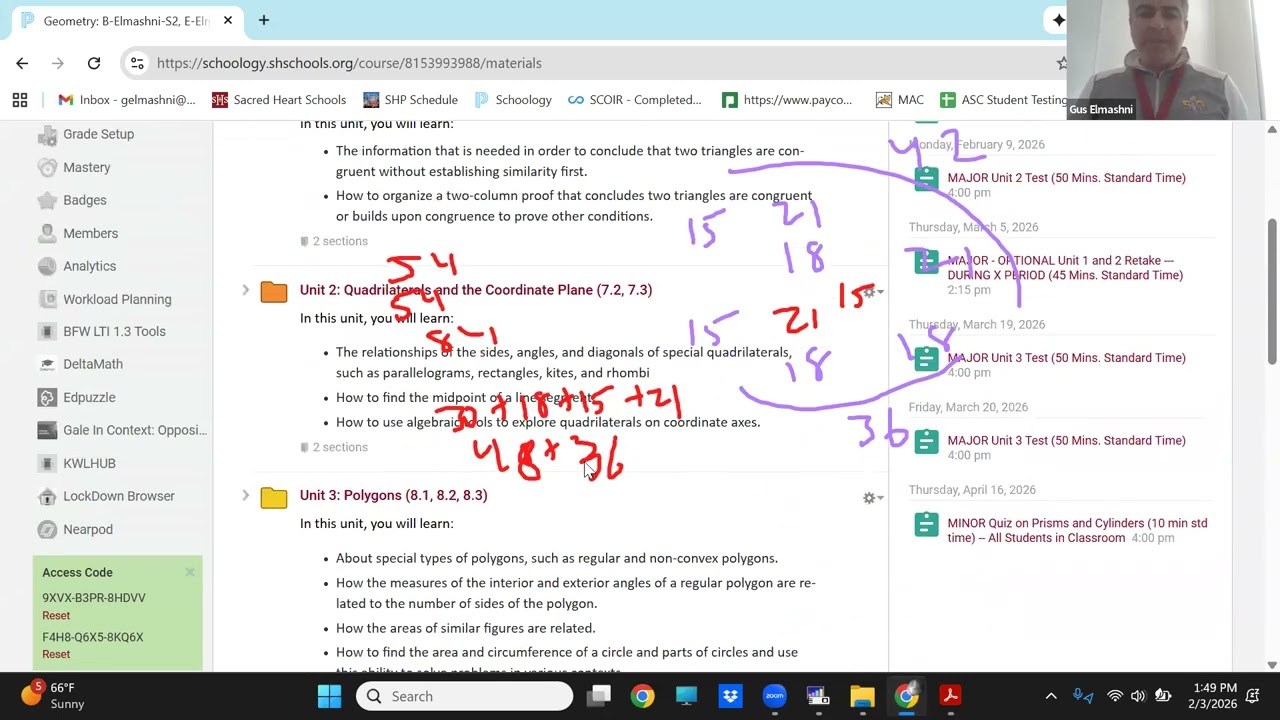Geometry Unit 2   Test Review Spring 2026