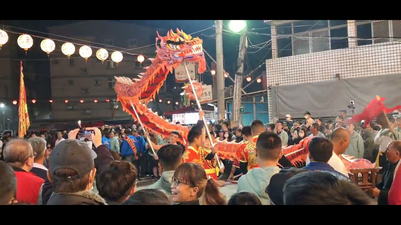 龍陣表演、四草大眾廟神轎入廟參拜   台南安南區十二佃南天宮乙巳年五朝祈安清醮遶境